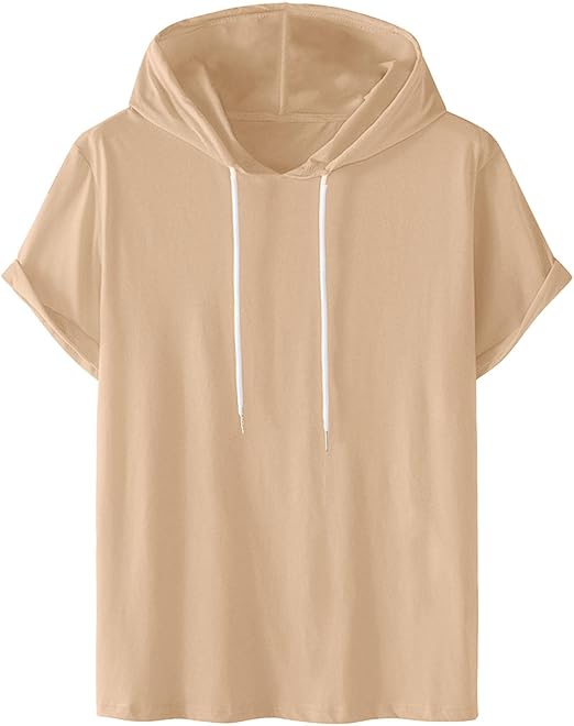 Men's Short Sleeve Gym Hoodie