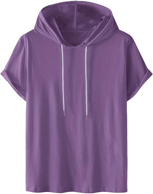 Men's Short Sleeve Gym Hoodie